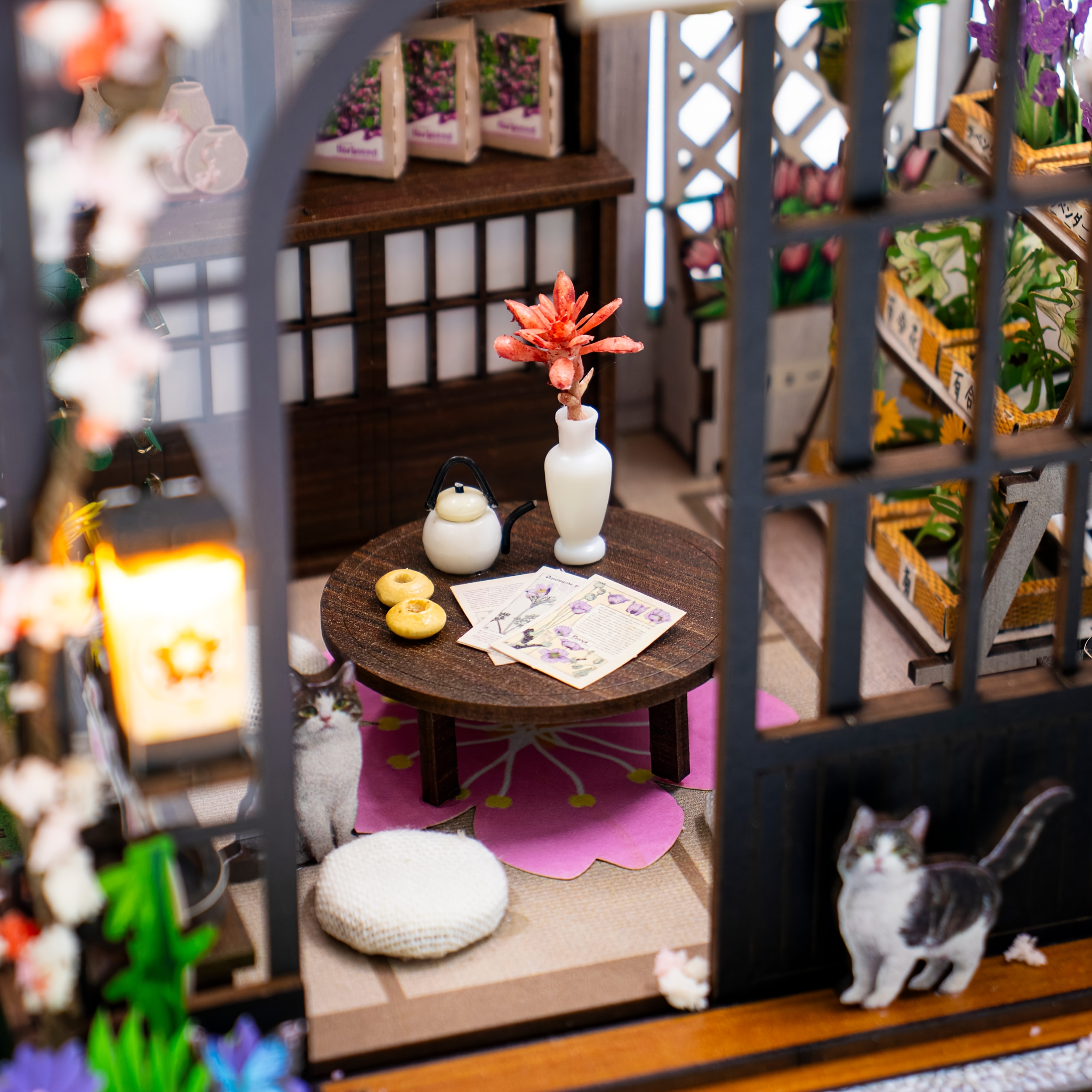 Miniature Model House Wooden Assembly Handmade Toy